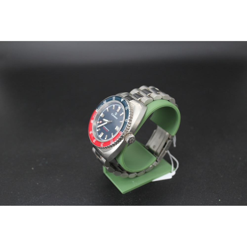 Cortebert Clipper CB-3010-22 Automatic Pepsi Bezel Watch Box Papers